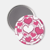 Swirly Hearts Magnet (Voorkant / Achterkant)