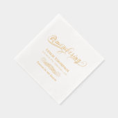 Swirly Herinnering Dood Jubileum Folie Servetten (Rechts)