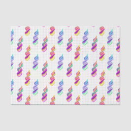 Swirly Icicles (Design 11 van de Paarse serie) Tissuepapier