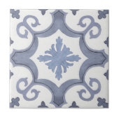 Swirly lavendel paarse mediterrane stijl tegeltje (Voorkant)