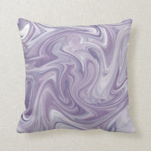 Swirly Lavender Abstract Kussen