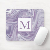 Swirly Lavender Abstract Muismat (Met muis)