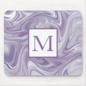 Swirly Lavender Abstract Muismat (Voorkant)