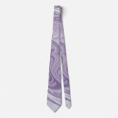 'Swirly Lavender Abstract' Stropdas (Voorkant)