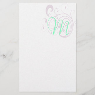 Swirly Lavender Briefpapier
