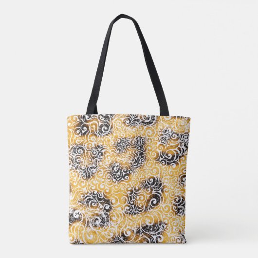 Swirly Leopard Design Tote Bag (Achterkant)