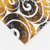 Swirly Leopard Pattern Fleece Deken (Hoek)