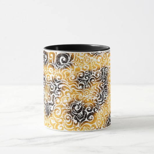 Swirly Leopard Pattern Mok (Midden)