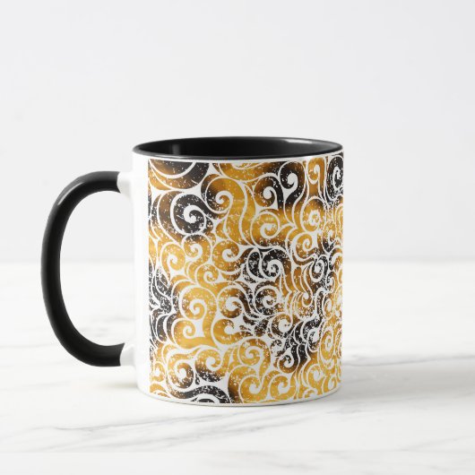 Swirly Leopard Pattern Mok (Links)