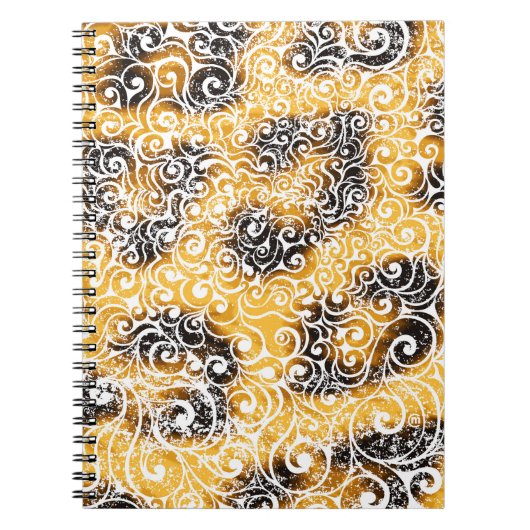 Swirly Leopard Pattern Notitieboek (Voorkant)