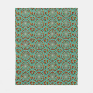 Swirly Lions Abstracte dieren Fleece Deken