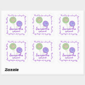 Swirly Lollipops Snoep Dank u Vierkante Sticker (Vel)