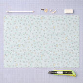 Swirly Mint Stars & Moons Tissuepapier (Craft)