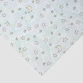 Swirly Mint Stars & Moons Tissuepapier (Detail)