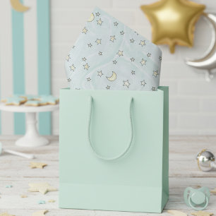 Swirly Mint Stars & Moons Tissuepapier