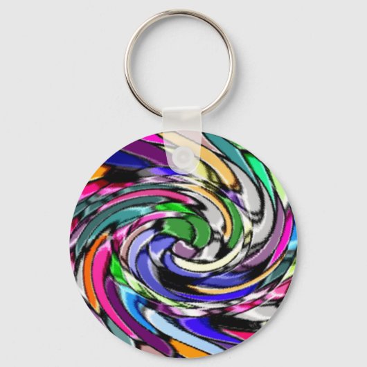 Swirly Mosaic Sleutelhanger (Voorkant)