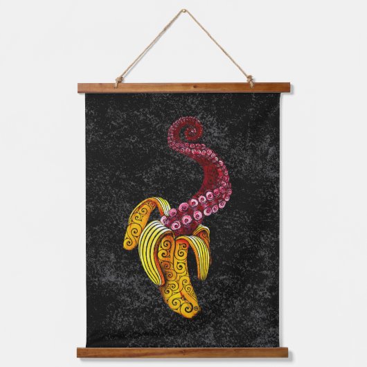 swirly mutant-banaan hangend wandkleed (Voorkant)