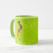 swirly mutant-banaan mok (Voorkant links)