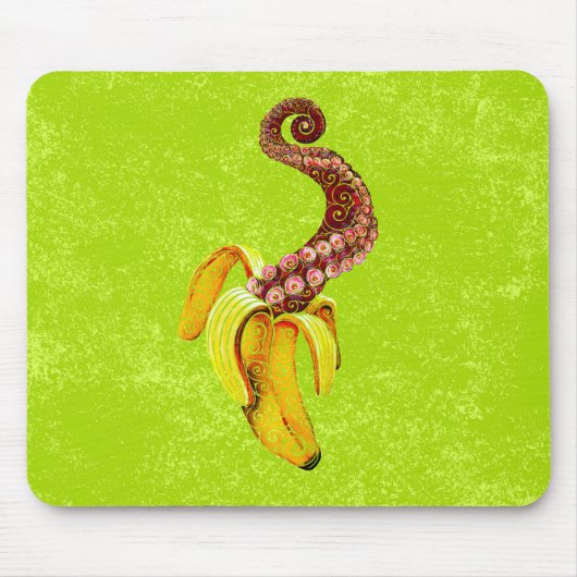 swirly mutant-banaan muismat (Voorkant)