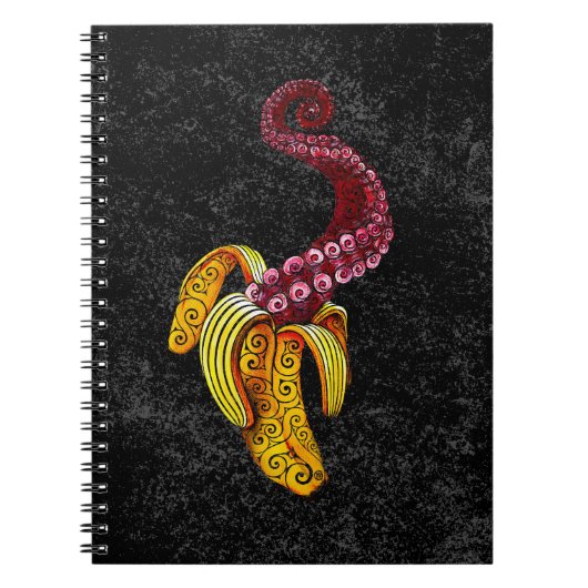 swirly mutant-banaan notitieboek (Voorkant)