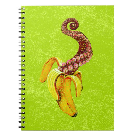 swirly mutant-banaan notitieboek (Voorkant)