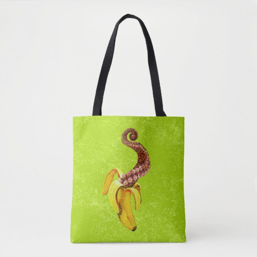swirly mutant-banaan tote bag (Voorkant)