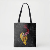swirly mutant-banaan tote bag (Voorkant)