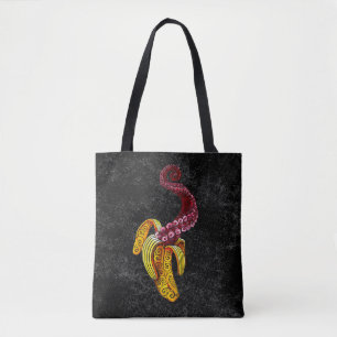 swirly mutant-banaan tote bag