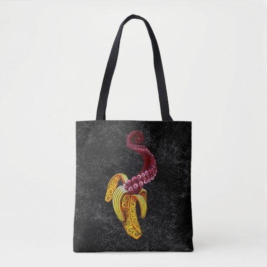 swirly mutant-banaan tote bag (Voorkant)