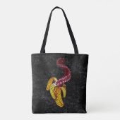 swirly mutant-banaan tote bag (Achterkant)