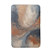 Swirly Navy blauw Sinaasappel licht blauw marmer Badmat (Voorkant Verticaal)