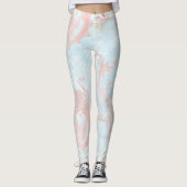 Swirly pastel Leggings (Voorkant)