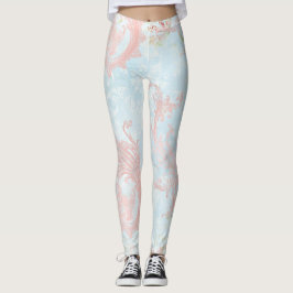 Swirly pastel Leggings