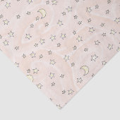 Swirly Pastel Sinaasappel Stars & Moons Tissuepapier (Detail)