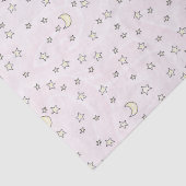 Swirly Pink Stars & Moons Tissuepapier (Detail)