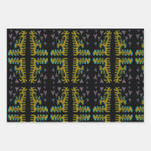 SWIRLY PUNCHY bloemen en harten Inpakpapier (Voorkant 3)