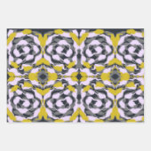 SWIRLY PUNCHY bloemen en harten Inpakpapier (Voorkant)