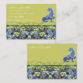 Swirly Rilaboration van  Dierenprint Visitekaartje (Voorkant / Achterkant)