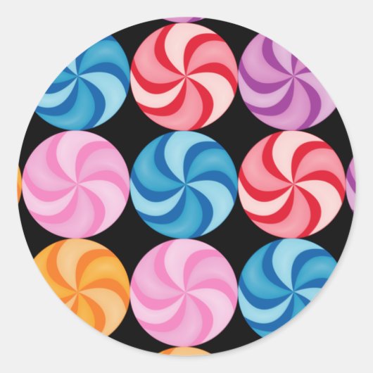 Swirly Snoepjes Sticker (Voorkant)