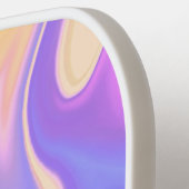 Swirly Tie Dye Pastel Groovy Monogrammed Naam Pickleball Paddle (Links Detail)