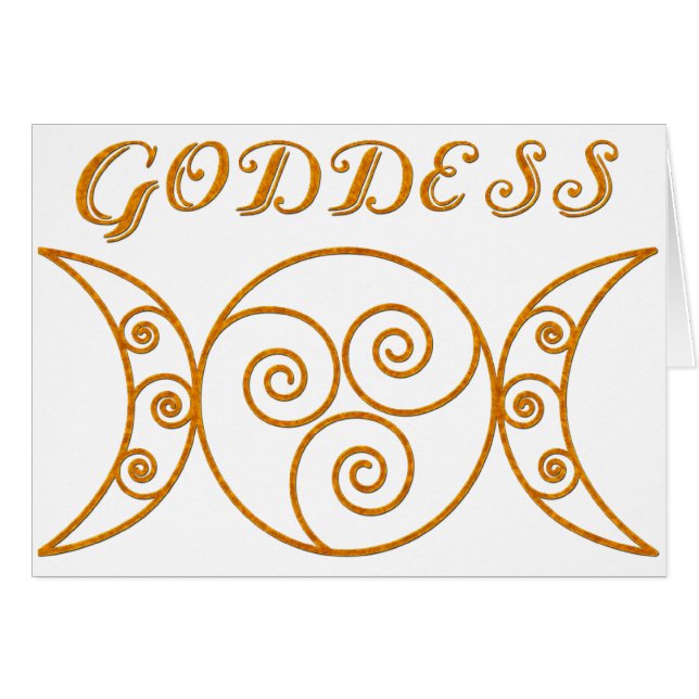 Swirly Triple Goddess Symbol (Voorkant Horizontaal)