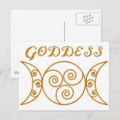 Swirly Triple Goddess Symbol Briefkaart (Voorkant / Achterkant)