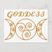 Swirly Triple Goddess Symbol Briefkaart (Voorkant)