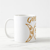 Swirly Triple Goddess Symbol Koffiemok (Links)
