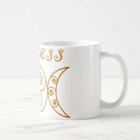 Swirly Triple Goddess Symbol Koffiemok (Rechts)