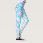 Swirly Trippy Groovy Hippie Boho Funky Marble Leggings (Rechts)