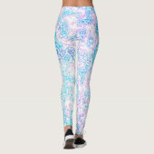 Swirly Trippy Groovy Hippie Boho Funky Marble Leggings (Achterkant)