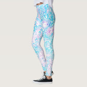 Swirly Trippy Groovy Hippie Boho Funky Marble Leggings (Links)