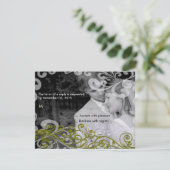 Swirly uw foto bruiloft reactie Kaart (Staand voorkant)