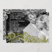 Swirly uw foto bruiloft uitnodiging (Voorkant / Achterkant)